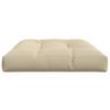 vidaXL Coussin de palette beige 120x80x12 cm tissu