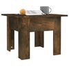 vidaXL Table basse ch&ecirc;ne fum&eacute; 55x55x42 cm bois d'ing&eacute;nierie