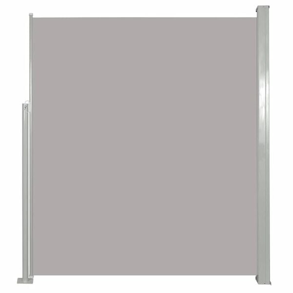 vidaXL Auvent latéral rétractable de patio 120x500 cm Gris