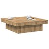 vidaXL Table basse chêne artisanal 90x90x28 cm bois d'ingénierie