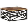vidaXL Table basse 68x68x35 cm Bois de r&eacute;cup&eacute;ration massif
