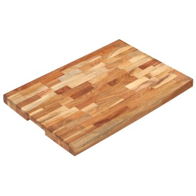 vidaXL Planche à découper 60x40x4 cm Bois d'acacia massif