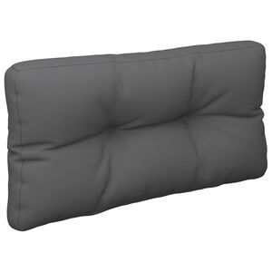 vidaXL Coussin de palette anthracite 80x40x12 cm tissu