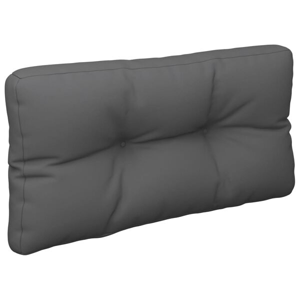 vidaXL Coussin de palette anthracite 80x40x12 cm tissu