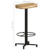 vidaXL Tabourets de bar lot de 2 76 cm bois de manguier massif