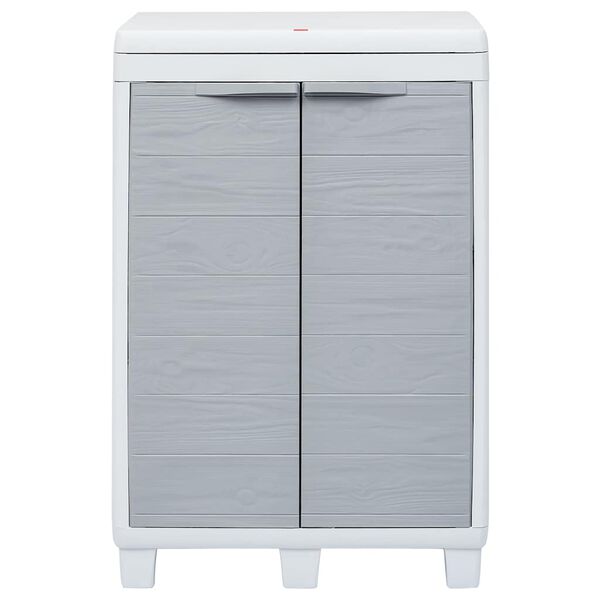 vidaXL Poubelle de jardin avec 3 sacs Gris clair 65x38x102 cm