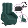 vidaXL Fauteuil inclinable de massage vert fonc&eacute; tissu