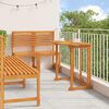 vidaXL Ensemble bistro de jardin 5 pcs Marron Bois d'Acacia Massif