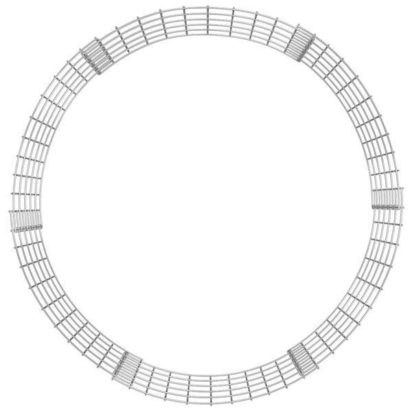 vidaXL Composteur de jardin &Oslash;100x50 cm Acier galvanis&eacute;