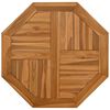 vidaXL Dessus de table 70x70x2,5 cm octogonal bois de teck massif