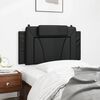 vidaXL Coussin de t&ecirc;te de lit Viana noir 100 cm similicuir