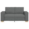 vidaXL Canap&eacute; 2 places Gris fonc&eacute; 160x78x84 cm Tissu