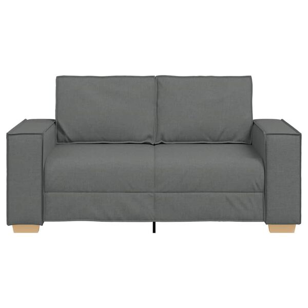 vidaXL Canap&eacute; 2 places Gris fonc&eacute; 160x78x84 cm Tissu