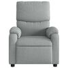 vidaXL Fauteuil inclinable de massage &eacute;lectrique gris clair tissu