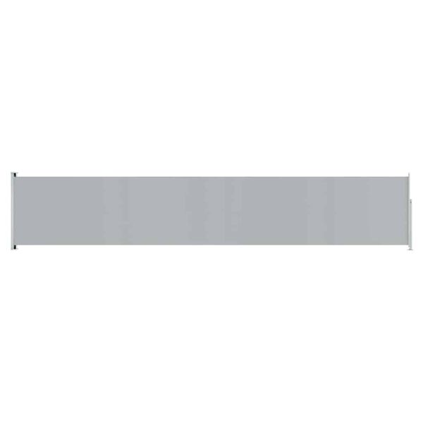 vidaXL Auvent lat&eacute;ral r&eacute;tractable de patio 117x600 cm Gris