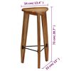 vidaXL Tabourets de bar lot de 2 bois d'acacia massif