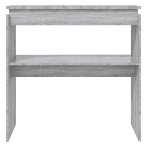 vidaXL Table console Sonoma gris 80x30x80 cm Bois d'ing&eacute;nierie