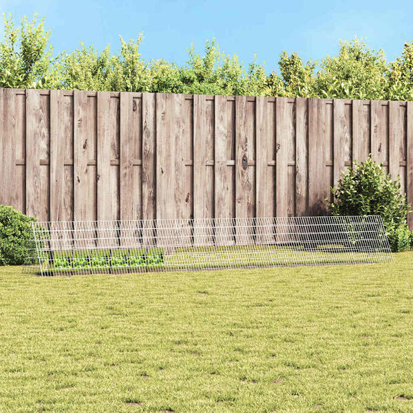 vidaXL Cage pour lapins Argent 650 x 55 x 55 cm Acier galvanis&eacute;