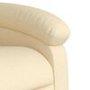 vidaXL Fauteuil inclinable de massage &eacute;lectrique cr&egrave;me tissu