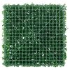 vidaXL Cl&ocirc;ture &agrave; feuilles d&rsquo;arbustes artificiels 24 pcs vert 50x50 cm