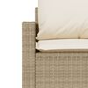 vidaXL Salon de jardin avec coussins 6 pcs beige r&eacute;sine tress&eacute;e