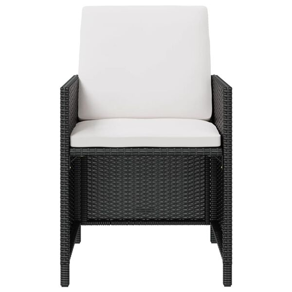 vidaXL Ensemble &agrave; manger d'ext&eacute;rieur 9 pcs r&eacute;sine tress&eacute;e et acacia