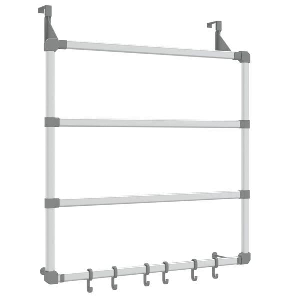 vidaXL Porte-serviette 67x15x66 cm aluminium