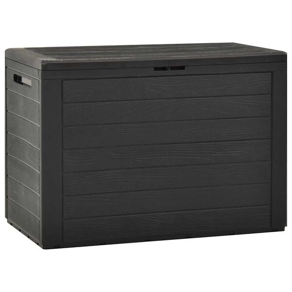 vidaXL Bo&icirc;te de rangement de jardin Anthracite 78x44x55 cm