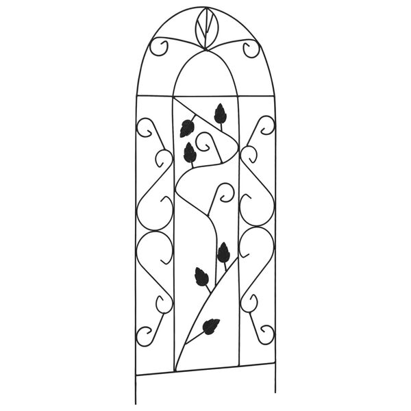 vidaXL Supports pour plantes grimpantes 3 pcs Noir 40x100 cm Fer