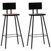 vidaXL Mobilier de bar 3 pcs Bois de r&eacute;cup&eacute;ration massif Multicolore