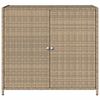 vidaXL Armoire de rangement de jardin beige 83x45x76 cm résine tressée