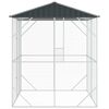 vidaXL Cage pour oiseaux Anthracite 215 x 208 x 247 cm Acier galvanis&eacute;