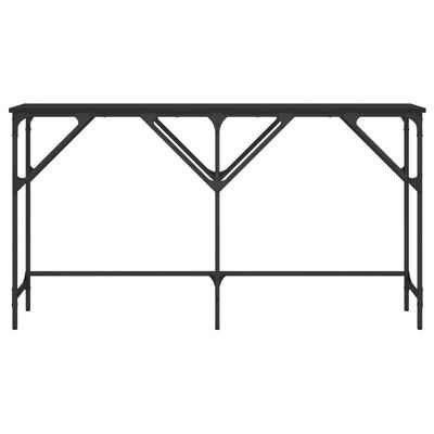 vidaXL Table console noir 140x29x75 cm bois d'ingénierie