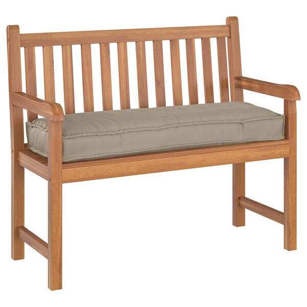 vidaXL Coussin Taupe 120 x 40 x 8 cm Tissu Oxford