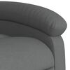 vidaXL Fauteuil de massage inclinable gris fonc&eacute; tissu