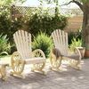 vidaXL Chaises de jardin Adirondack lot de 2 bois de sapin massif