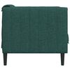 vidaXL Fauteuil vert fonc&eacute; tissu