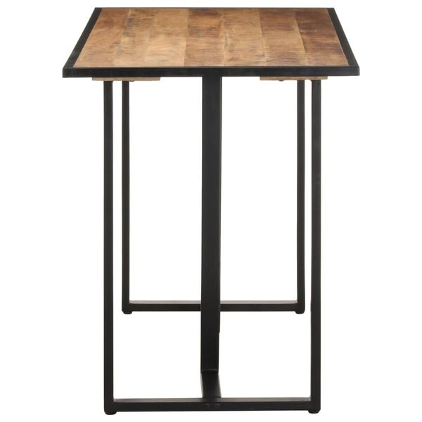 vidaXL Table &agrave; manger 120 cm Bois de manguier brut
