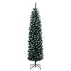 vidaXL Sapin de No&euml;l artificiel mince 300 LED 210 cm