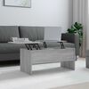 vidaXL Table basse Sonoma gris 102x50,5x46,5 cm Bois d'ing&eacute;nierie