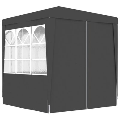 vidaXL Tente de réception et parois latérales 2x2 m Anthracite 90 g/m²