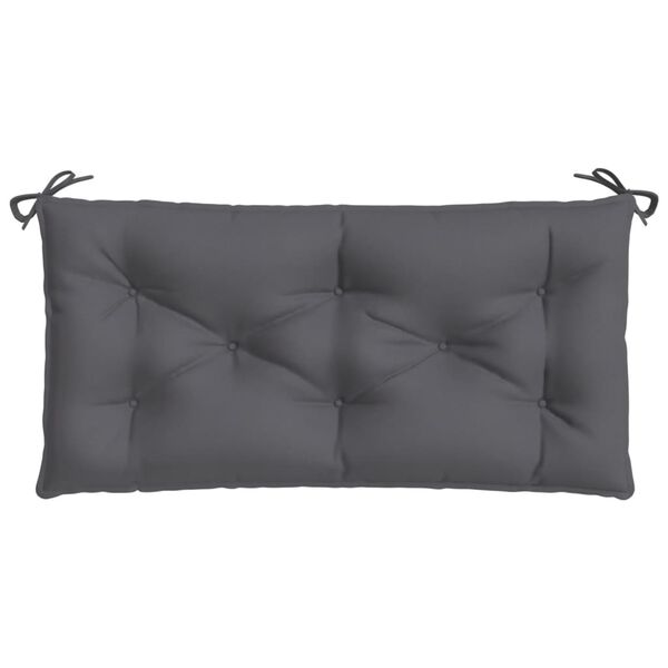 vidaXL Coussin de banc de jardin anthracite 100x50x7 cm tissu oxford
