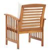 vidaXL Chaises de jardin avec coussins lot de 2 Bois d'acacia massif