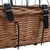 vidaXL Panier avant de vélo avec couvercle 50x45x35 cm Saule naturel