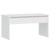 vidaXL Table basse Blanc 102x50,5x52,5 cm Bois d'ing&eacute;nierie