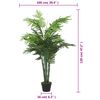 vidaXL Palmier artificiel 28 feuilles 120 cm vert