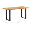 vidaXL Table de salle &agrave; manger 160x80x75cm Bois de r&eacute;cup&eacute;ration massif