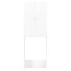 vidaXL Meuble pour machine &agrave; laver Blanc 64x25,5x190 cm