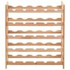 vidaXL Casier à bouteilles pour 25 bouteilles Bois de noyer 63x25x73cm