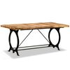 vidaXL Table à manger Bois de manguier brut 180 cm